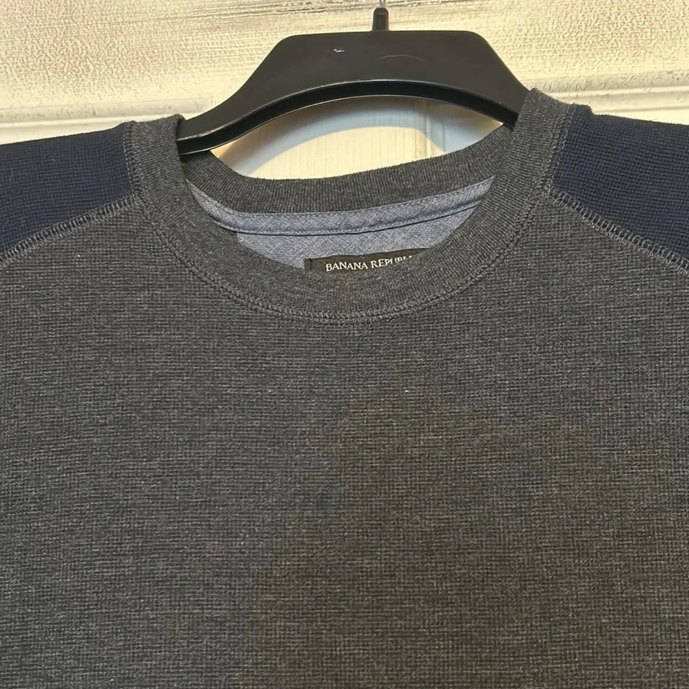 Banana Republic Thermal Shirt Size XL Men’s Gray Blue
